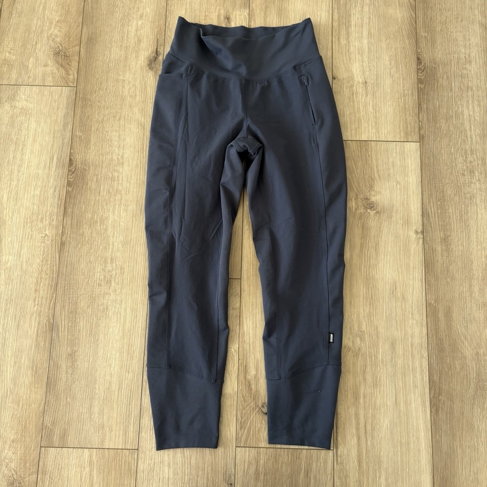 REI Co-op Leggings‎ Womens Small S Blue High Rise Ankle Pockets Stretch Athletic